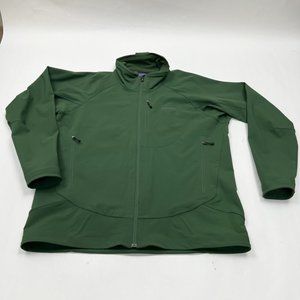 Patagonia Mens Full Zip Jacket Sweater Green Size XL - 4 Pockets